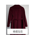 Lady Red Color Cashmere Coat